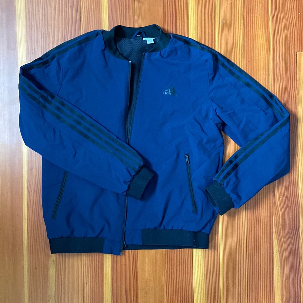 Navy Blue Adidas Bomber Jacket